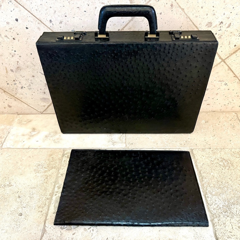 Vintage Ostrich Briefcase - Picture 6 of 8